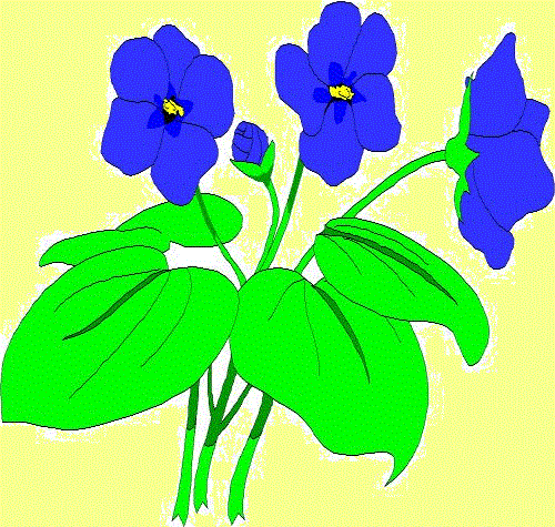 Blumen blau 2x